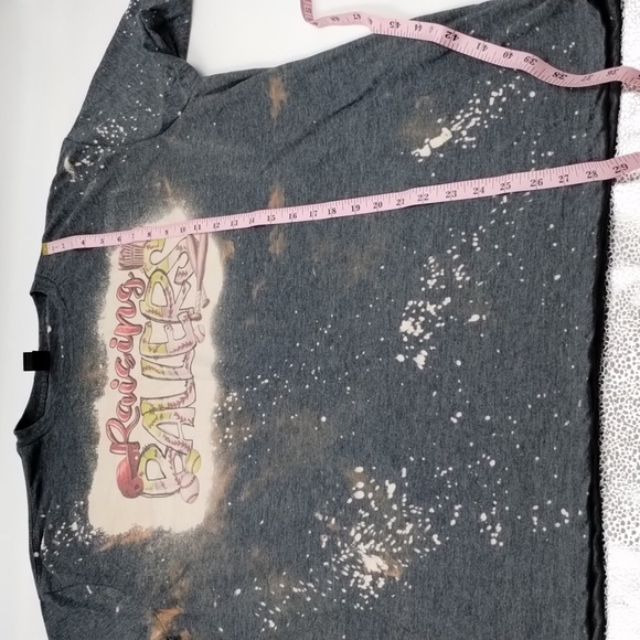 Gildan women's large soft style screen print 'Raising Ballers' baseball tee - Picture 9 of 9